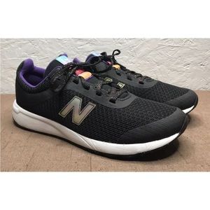 EUC New Balance 455v2 Older Kids Sneakers Black/Multicolor Size 7M YK455UB